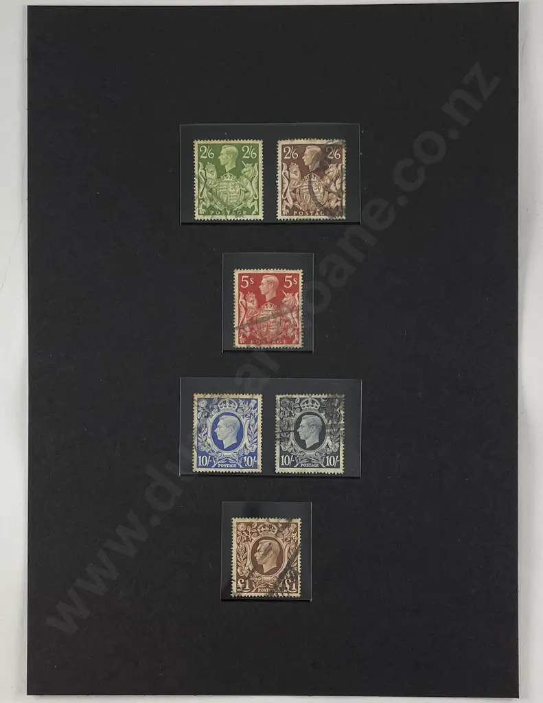 UK Two Sheets Queen Victoria One Penny Inland Revenue Image 1++