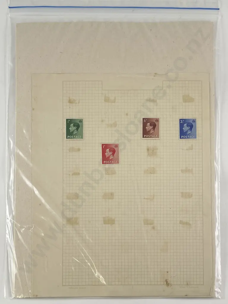UK Two Sheets Queen Victoria One Penny Inland Revenue Image 1++