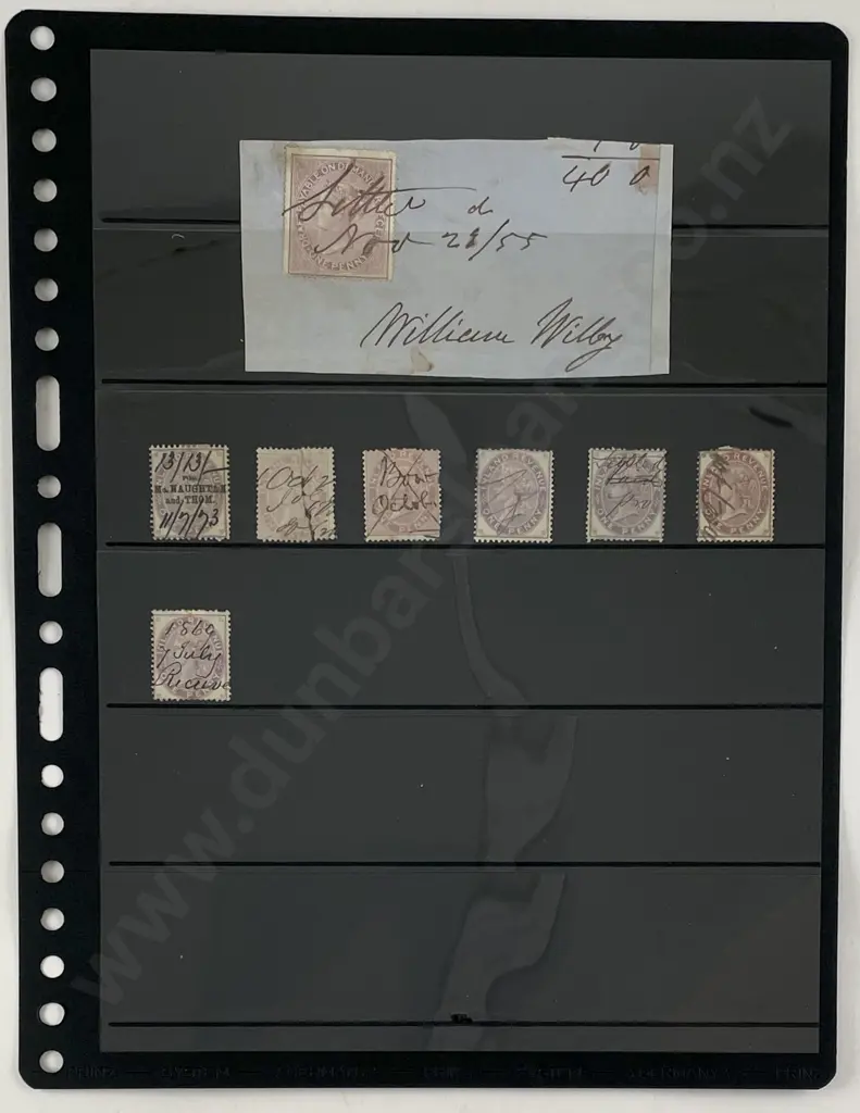 UK Two Sheets Queen Victoria One Penny Inland Revenue Image 1++