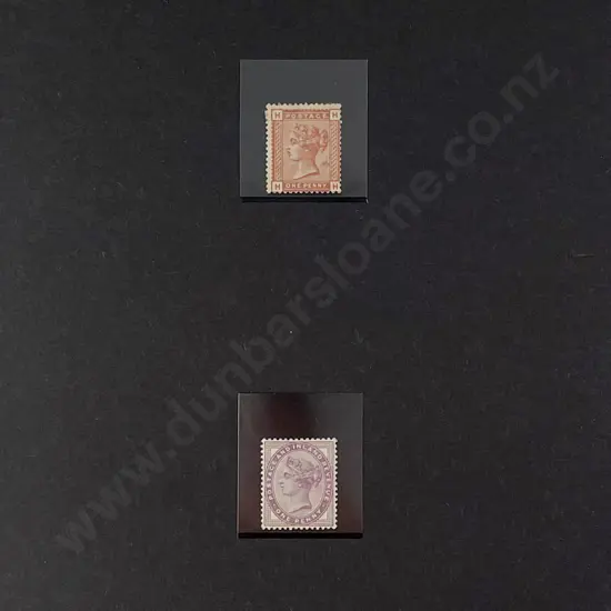 UK Queen Victoria Plate Numbers One Penny HHHH