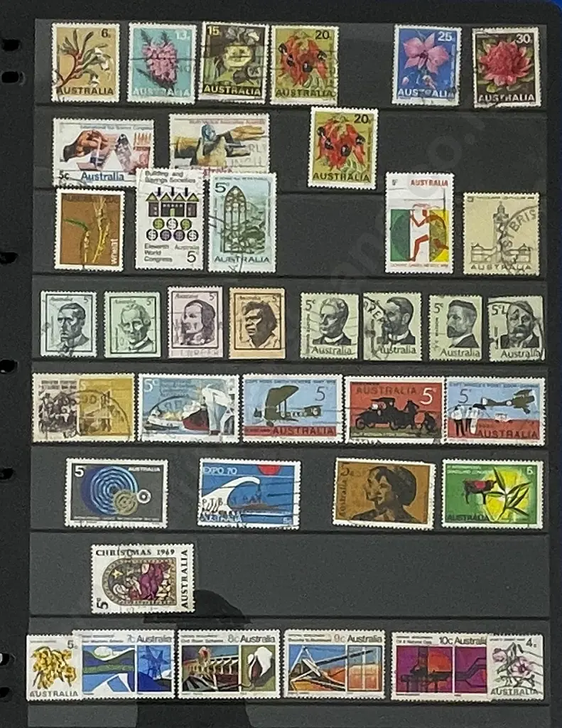 Australia Stock Book Album Queen Victorian to Modern with small album and reference album Image 1++