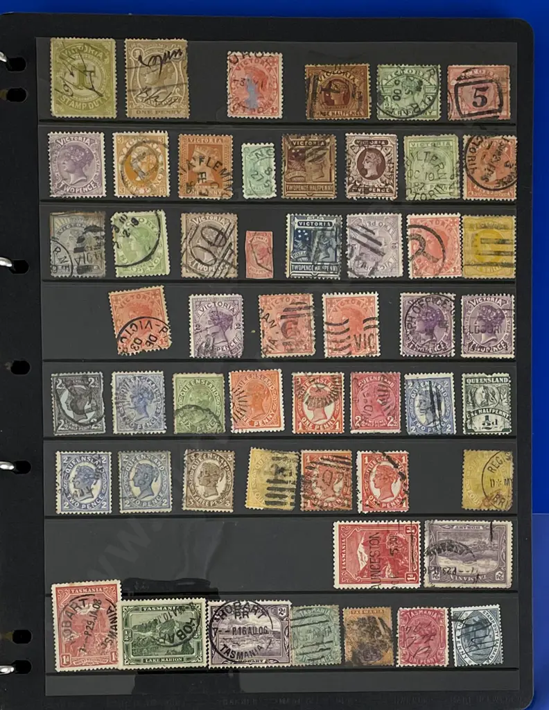 Australia Stock Book Album Queen Victorian to Modern with small album and reference album Image 1++