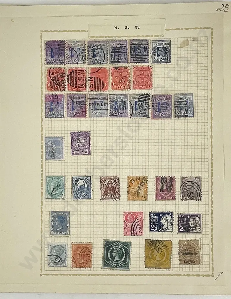 Australia 17 Album Sheets NSW Queen Victoria Image 1++