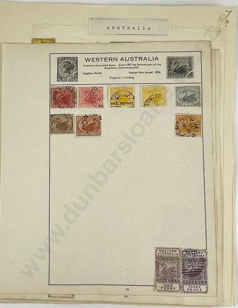 Australia 14 Album Sheets Mainly Queen Victoria Stamps Image 1++