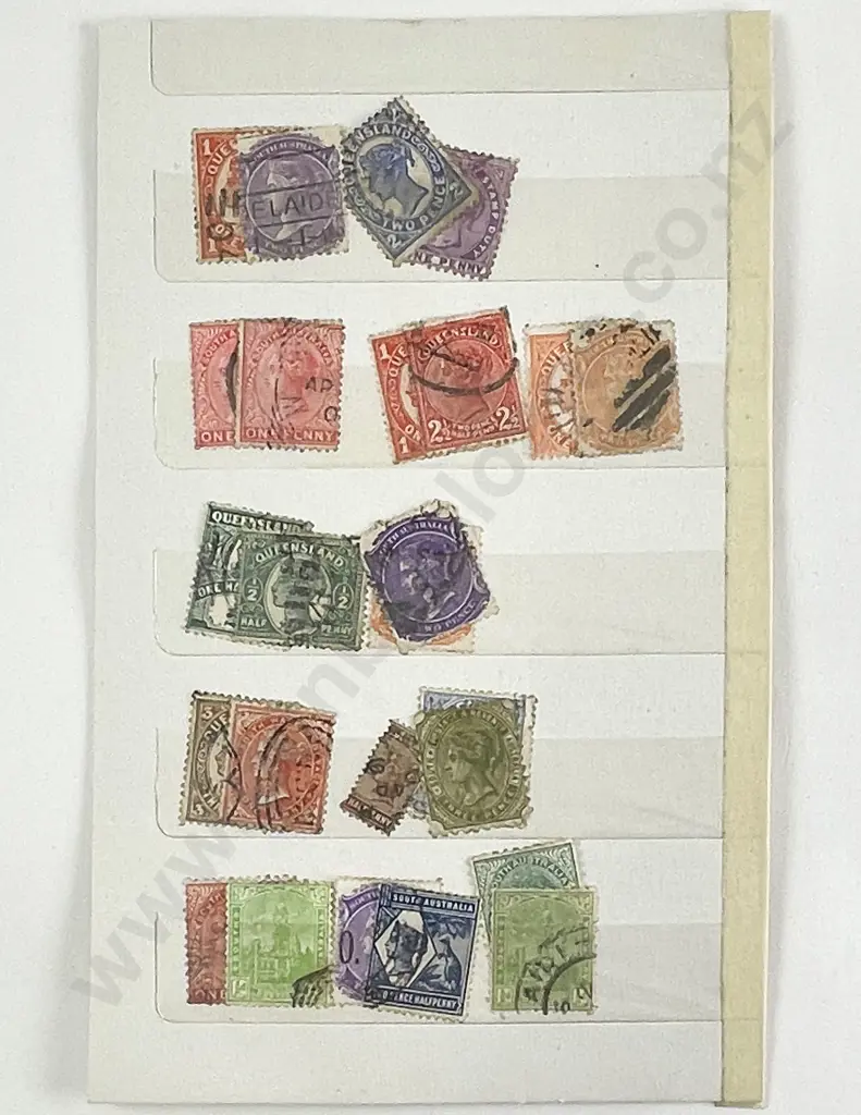 Australia Early Queen Victoria and Other Semi-Sorted Loose Stamps Image 1++