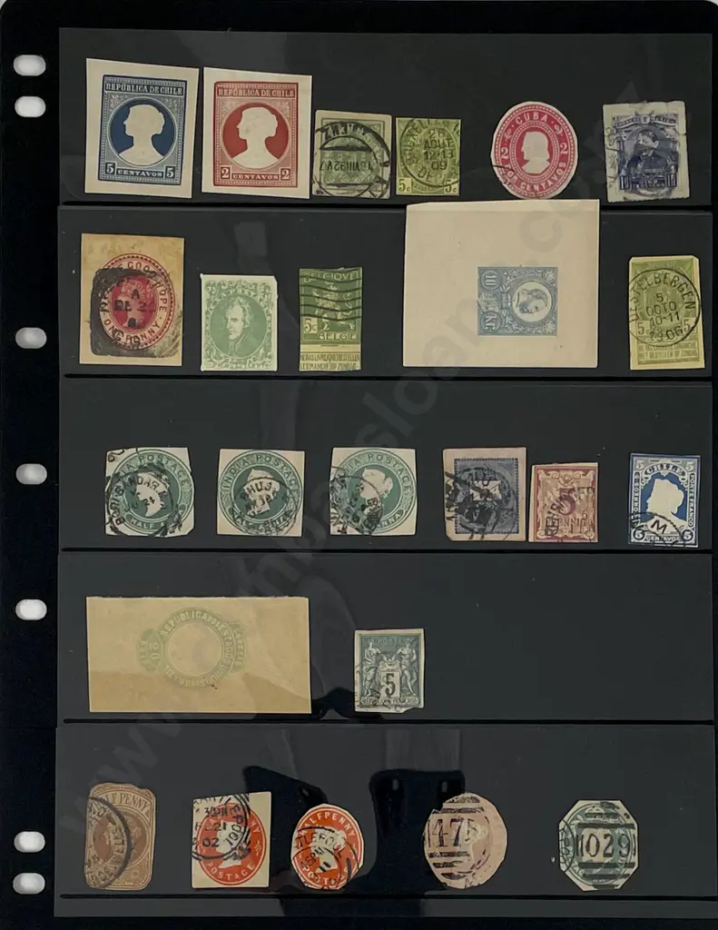 Collection Vintage World Envelope Stamps Image 1++
