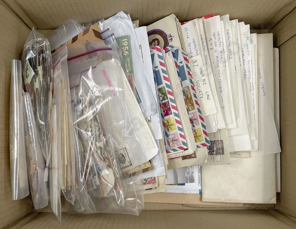Qty Mainly NZ Early Health FDCs Loose Sorted and Semi-Sorted Stamps Image 1++