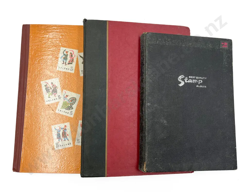 Three Vintage Stock Book Albums Indonesia Stamps Image 1++