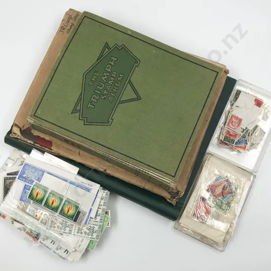 Vintage Album Mainly NZ Pre-Decimal Stamps