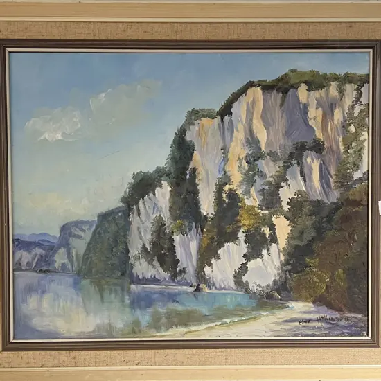 Allan D. Cooke - Lake Wakatipu Together With A. Atkinson Oil