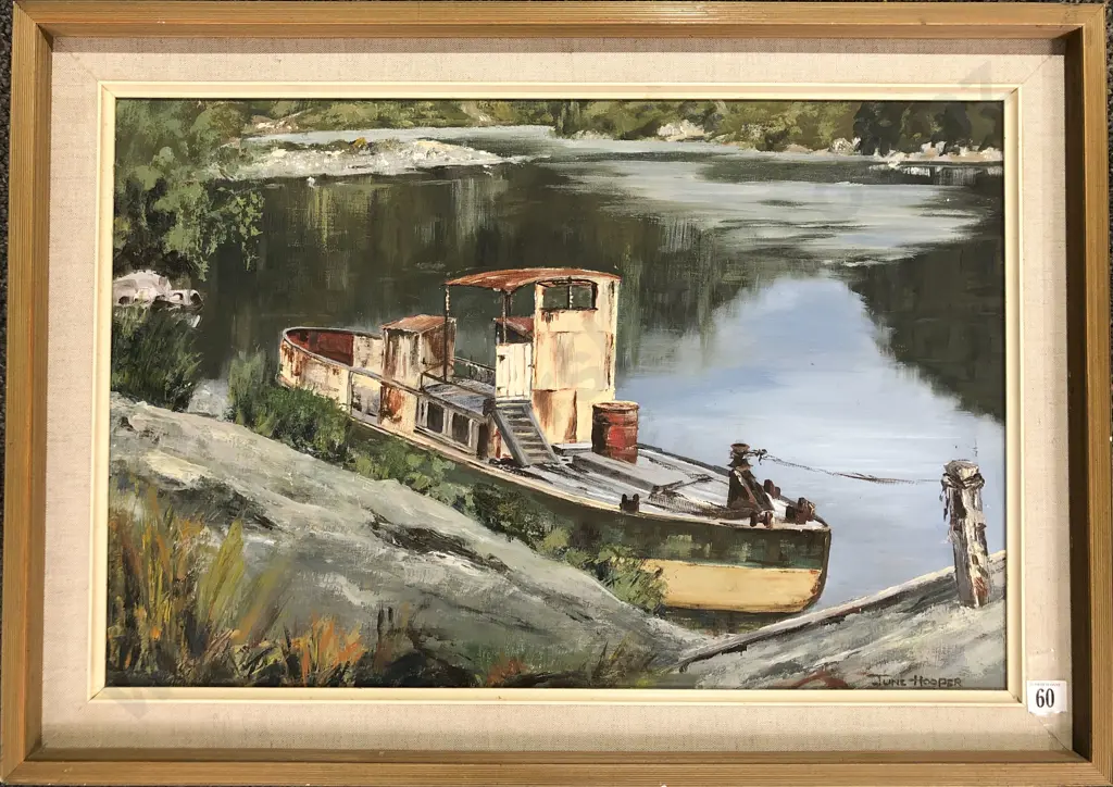 June Hooper - Docked Boat Image 1++
