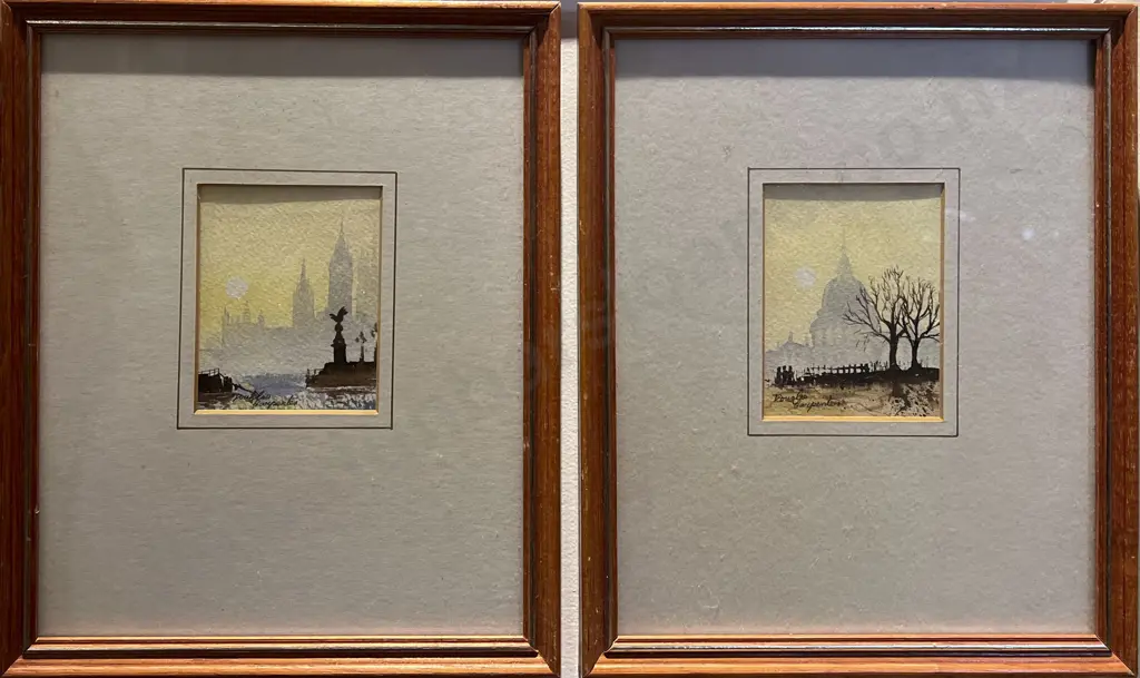 Rina Swift - Pohutakawa Together With Two Douglas Carpenter Watercolors Image 1++