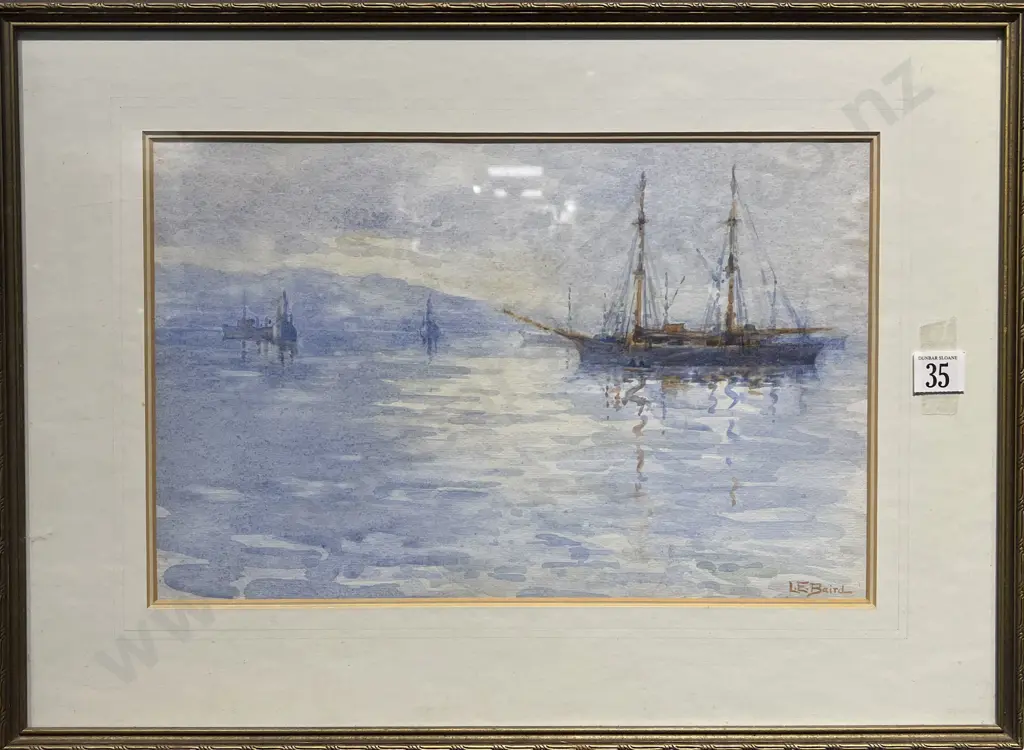 L. E. Baird - Harbour Scene Image 1++