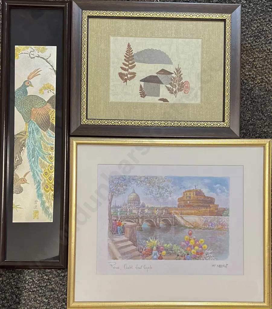 Three Assorted Framed Works Image 1++