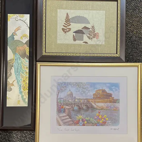 Three Assorted Framed Works