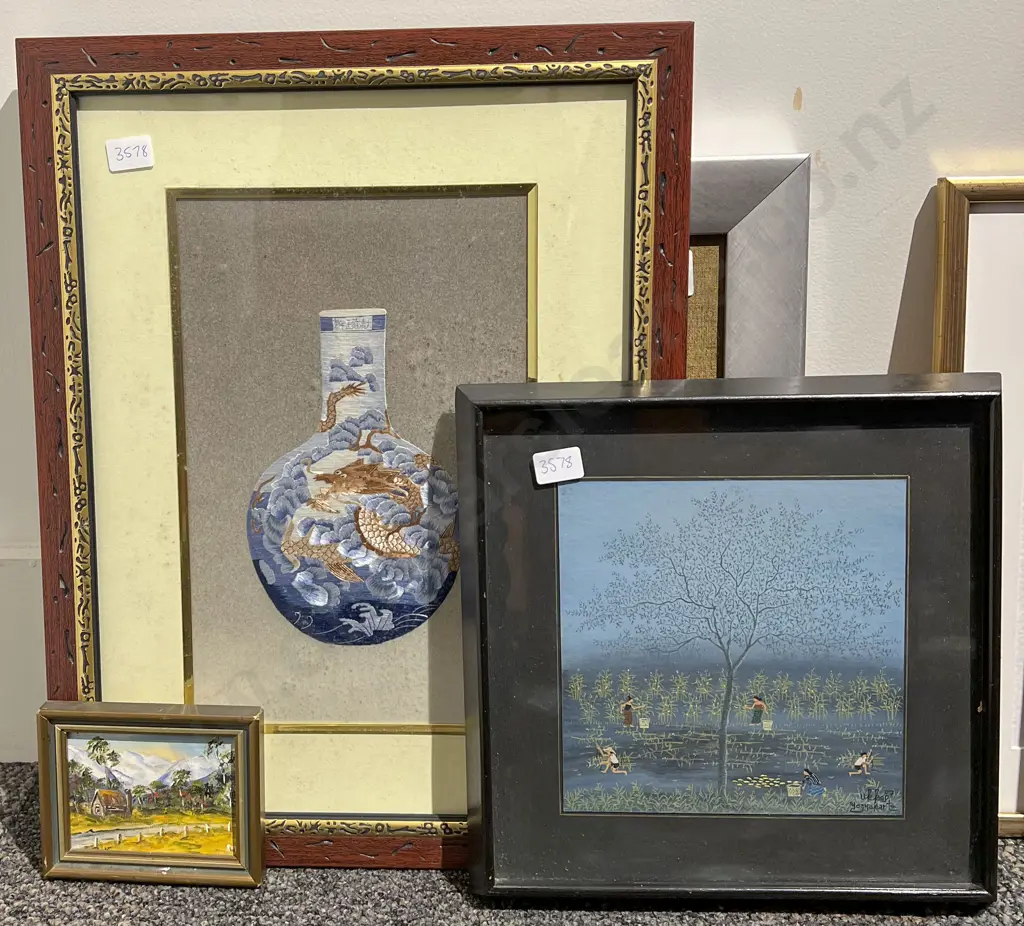 Four Assorted Framed Works Image 1++