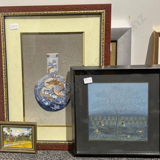Four Assorted Framed Works
