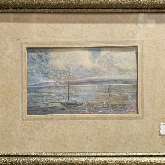 Two Watercolor Seascapes by Mabel Still and Joan Lindsay
