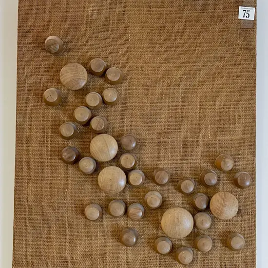 Mixed Media Abstract Woodwork Wall Hanging
