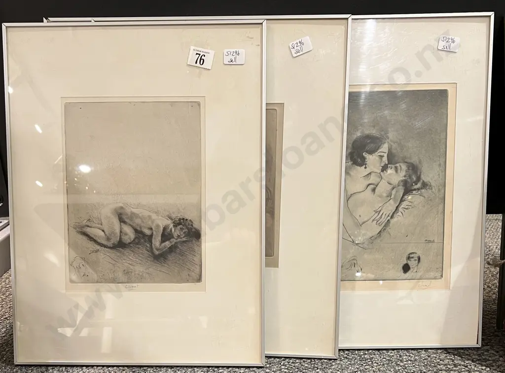 Four Signed Chimot Nude Prints Image 1++