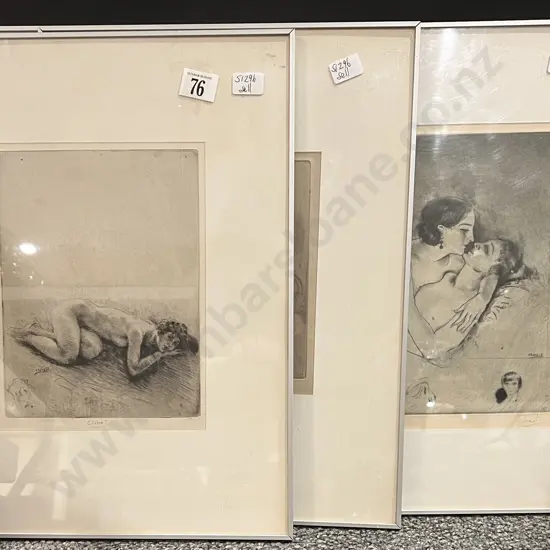 Four Signed Chimot Nude Prints
