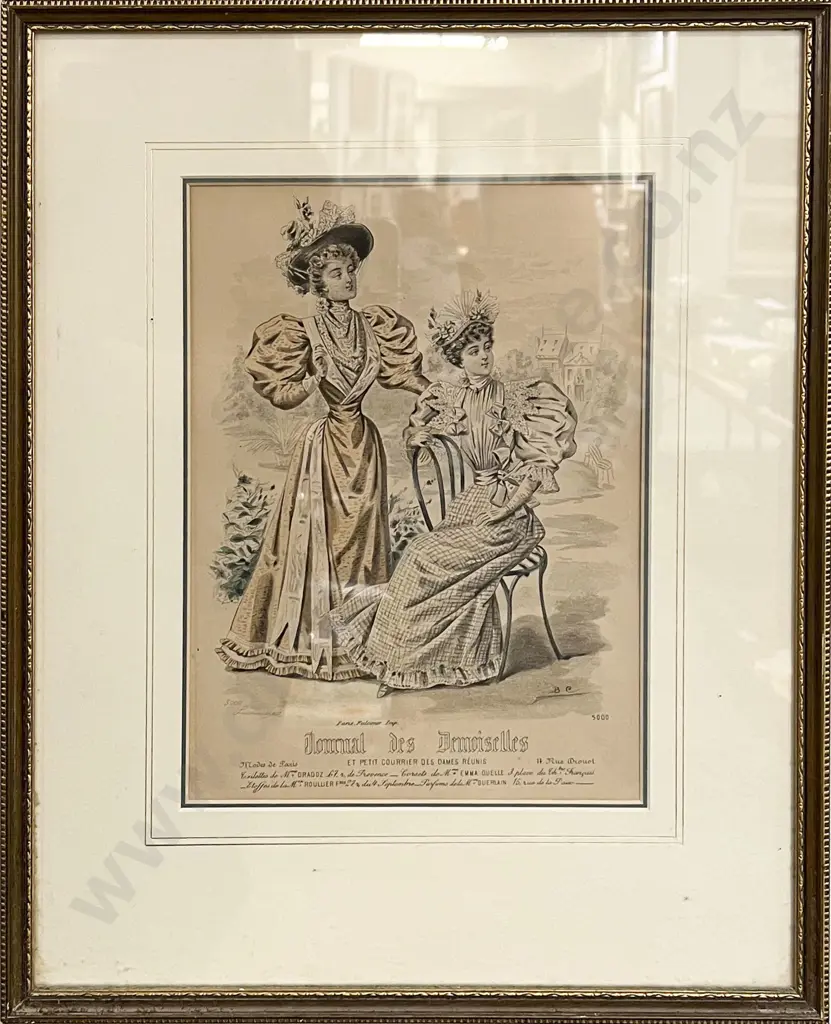 Two Victorian Fashion Prints Image 1++