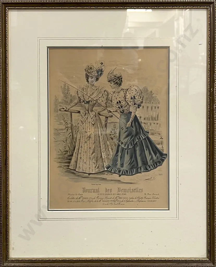 Two Victorian Fashion Prints Image 1++
