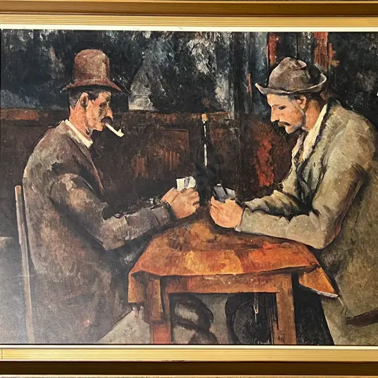 Cézanne Print - Les Joueurs De Cartes