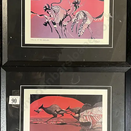 Pair of Danny Burns Aboriginal Prints