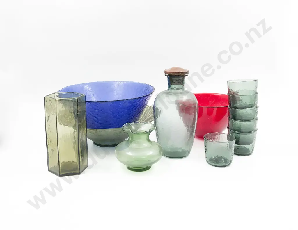 Box of Assorted Colored Glass Image 1++