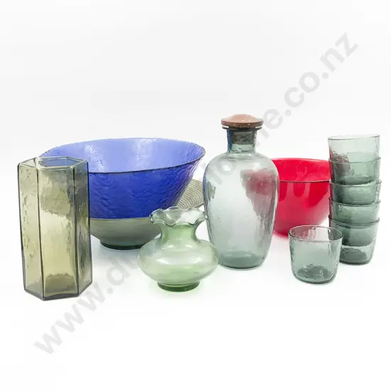 Box of Assorted Colored Glass