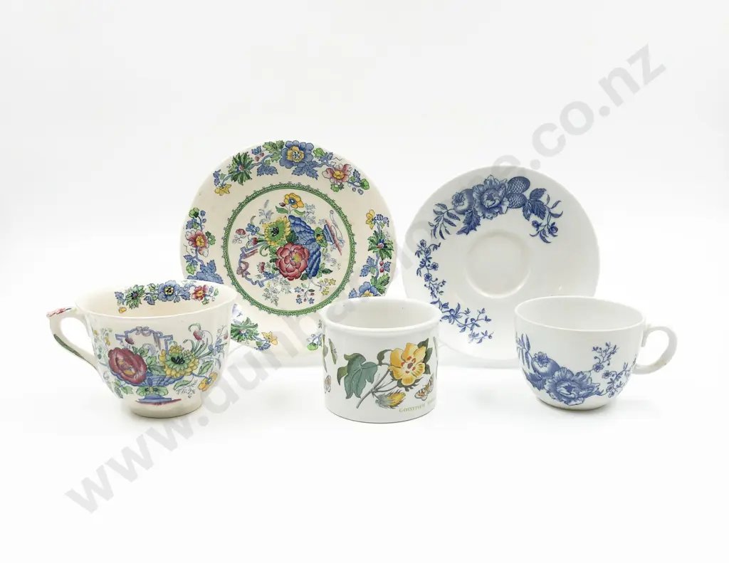 Three Masons Cups and Saucers And Other China Image 1++
