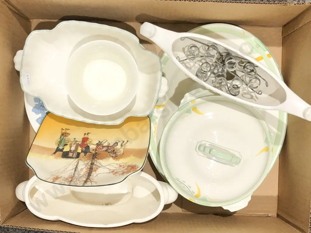 Box of Assorted Vases and Crockery Incl. Wedgewood and Spode Image 1++