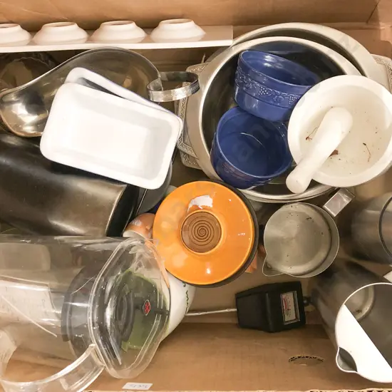 Box of Assorted Kitchenware