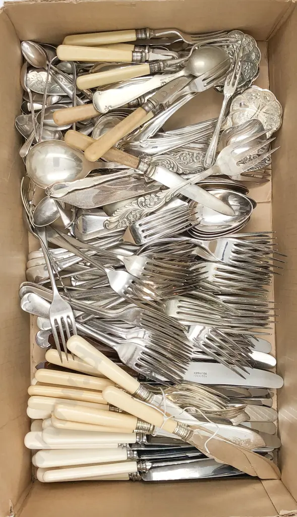 Box of Assorted Cutlery Image 1++