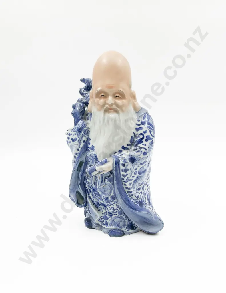 Chinese Blue & White Figure of a Sage Image 1++