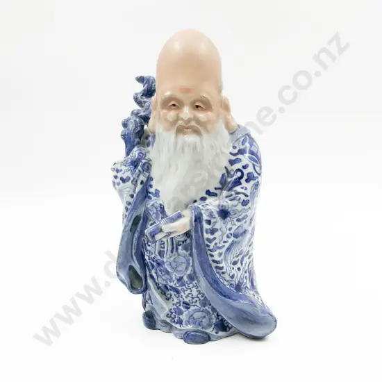 Chinese Blue & White Figure of a Sage