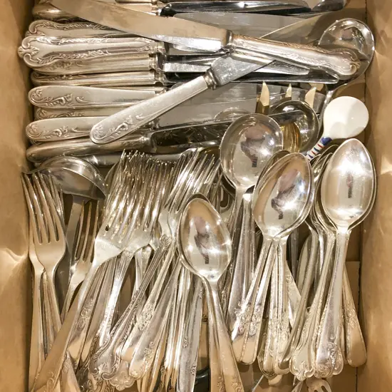 Box of Assorted S/P Cutlery