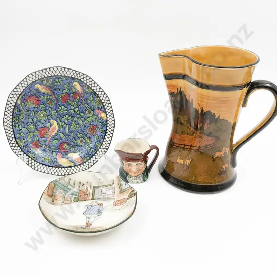 RD Jug Together with Small Character Jug and Two other Pieces of RD