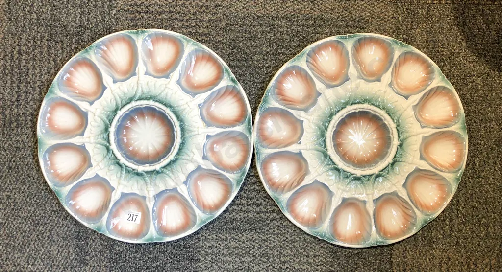 Pair of French Oyster Dishes Image 1++