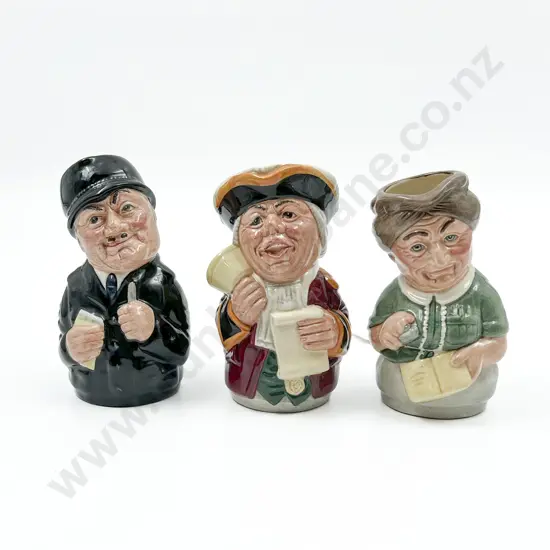 Three Medium RD Character Jugs