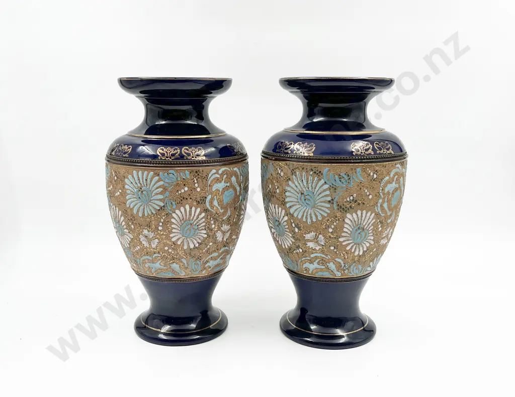 Pair of RD Slaters Patent Vases Image 1++