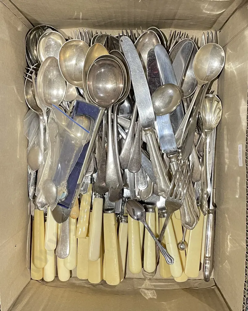 Box of Assorted Cutlery Image 1++