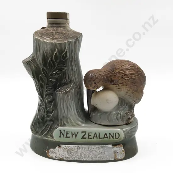 Jim Bean NZ and Kiwi Decorated Whiskey Decanter (Full/Sealed)