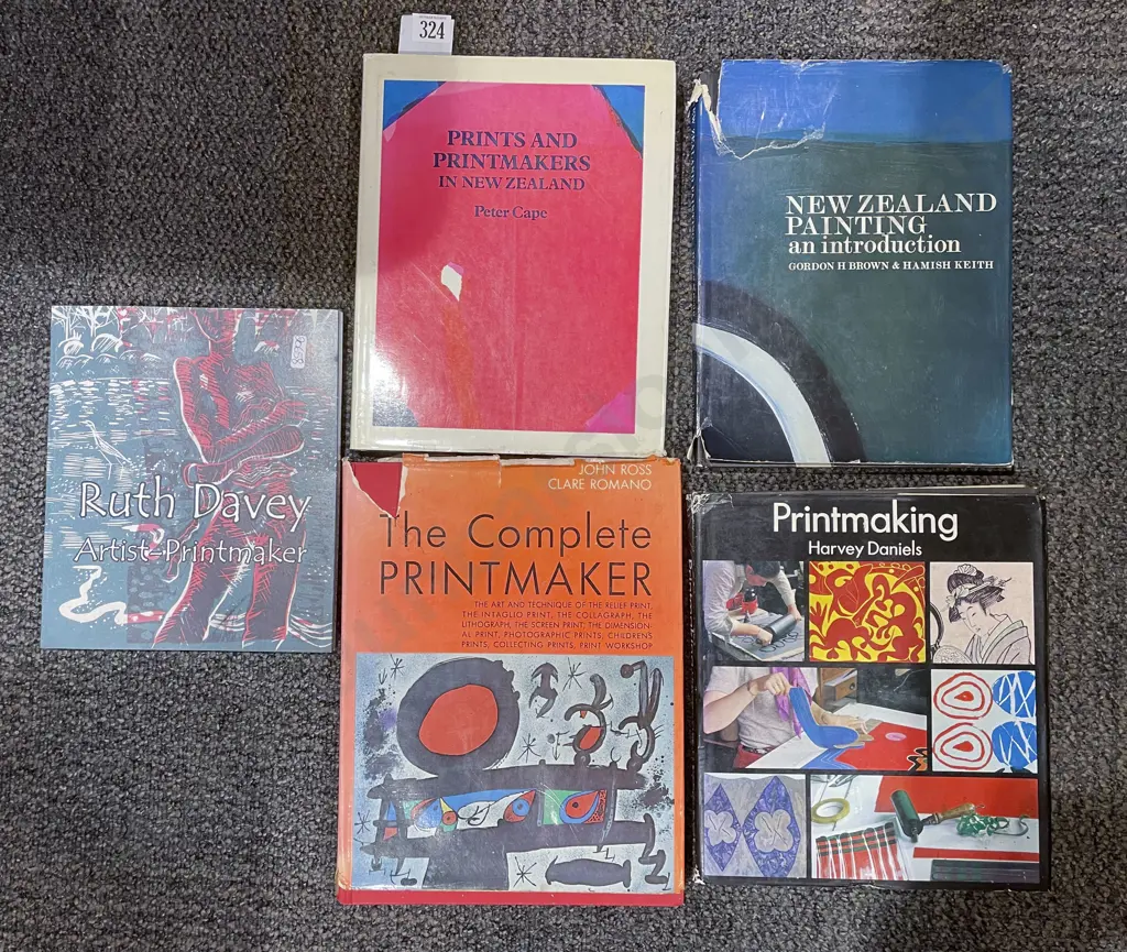 Five Assorted Mainly Printmaking-Related Books Image 1++