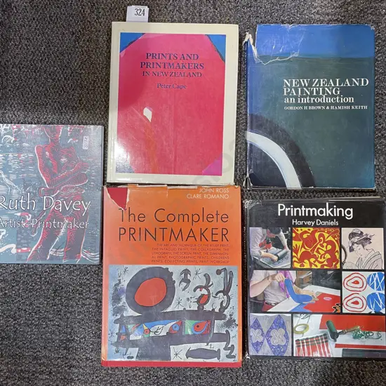 Five Assorted Mainly Printmaking-Related Books