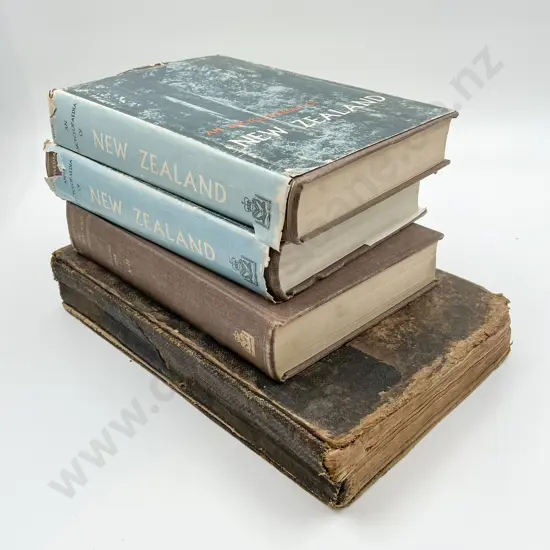 Four Vintage Books Including NZ Encyclopedia