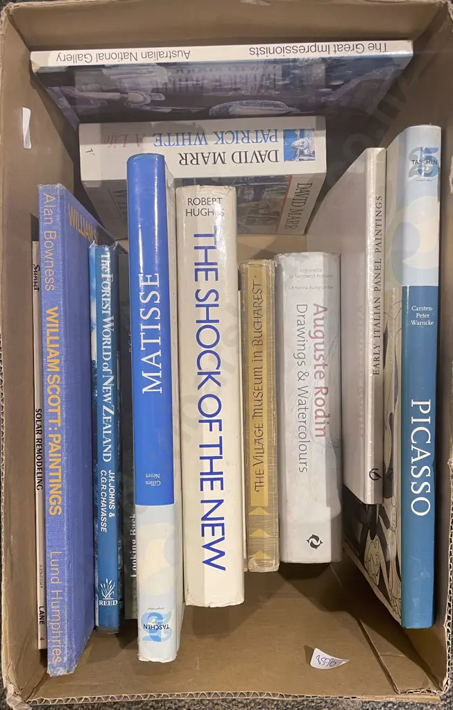 Box of Assorted Art Reference Volumes Including Picasso Image 1++