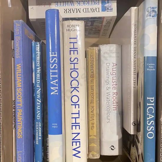 Box of Assorted Art Reference Volumes Including Picasso