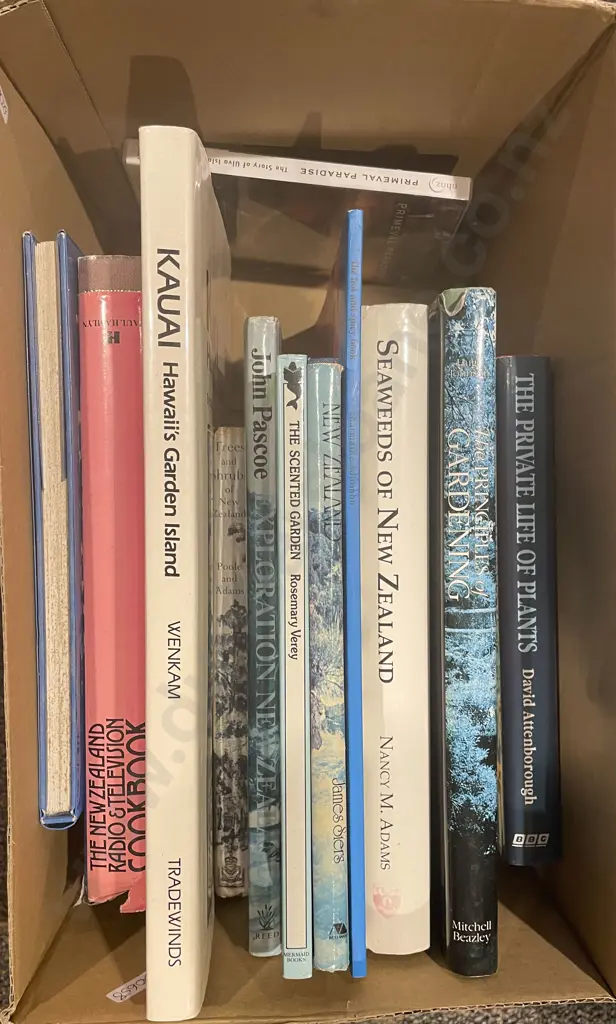 Box of Assorted Gardening Reference Books Image 1++